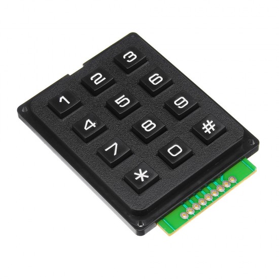 5pcs 12 Key MCU Membrane Switch Keypad 4 x 3 Matrix Array Matrix Keyboard Module for Arduino - products that work with official Arduino boards