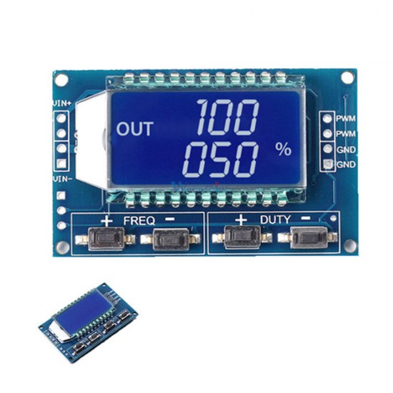 5pcs 1Hz-150Khz 3.3V-30V Signal Generator PWM Pulse Frequency Duty Cycle Adjustable Module LCD Display Board