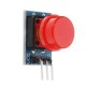 5pcs Big Key Module Push Button Switch Module With Hat High Level Output Electronic Switch Module