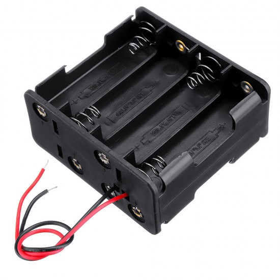 8 Slots AA Battery Holder Plastic Case Storage Box for 8*AA Battery