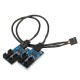 9Pin USB Header Male 1 to 4 Female Extension Splitter Cable 9 Port Multiplier Board 9Pin USB Header Male 1 to 4 Female Extension Splitter Cable 9 Port Multiplier Board