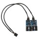 9Pin USB Header Male 1 to 4 Female Extension Splitter Cable 9 Port Multiplier Board