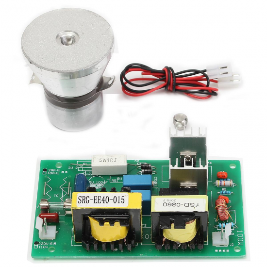 AC220V Power Driver Board + 100W 28KHz Ultrasonic Cleaning Transducer Cleaner