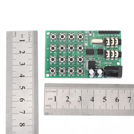 AE11A04 DTMF Audio Signal Generator Module Voice Dual Encoder Transmitter Board for MCU Keyboard 5 - 24VDC AE11A04 DTMF Audio Signal Generator Module Voice Dual Encoder Transmitter Board for MCU Keyboard 5 - 24VDC