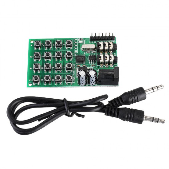 AE11A04 DTMF Audio Signal Generator Module Voice Dual Encoder Transmitter Board for MCU Keyboard 5 - 24VDC