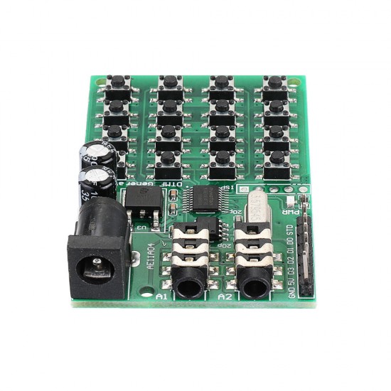 AE11A04 DTMF Audio Signal Generator Module Voice Dual Encoder Transmitter Board for MCU Keyboard 5 - 24VDC