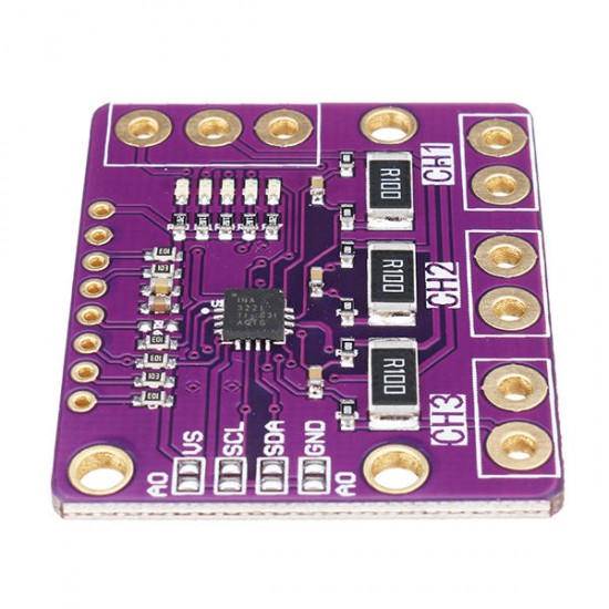CJMCU-3221 INA3221 Triple-way Low Side / High Side I2C Output Current Power Monitor Module CJMCU-3221 INA3221 Triple-way Low Side / High Side I2C Output Current Power Monitor Module