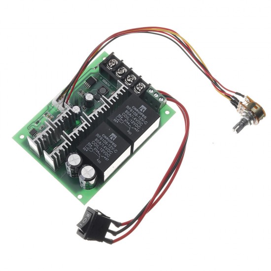 DC 10-50V 12/24/48V 60A PWM DC Motor Speed Controller CW CCW Reversible Switch Module DC 10-50V 12/24/48V 60A PWM DC Motor Speed Controller CW CCW Reversible Switch Module
