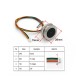 GM60 1D/2D Bar Code QR Code Barcode Reader Module Stainless Steel LED Control Ring Indicator Light UART Interface GM60 1D/2D Bar Code QR Code Barcode Reader Module Stainless Steel LED Control Ring Indicator Light UART Interface