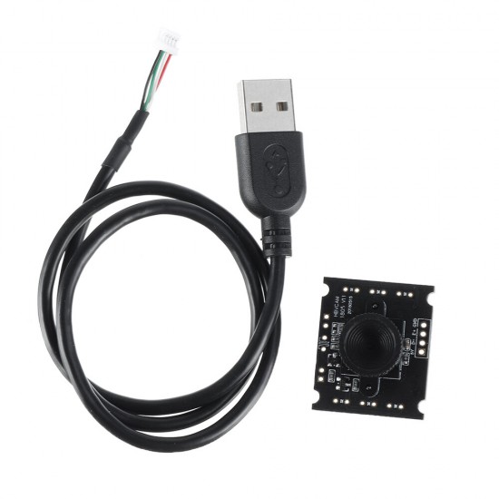 HBVCAM-1805 V11 0.3MP CMOS High Performance 30fps VGA Mini USB Camera Module GC0308 640*480 50°FOV with USB Cable