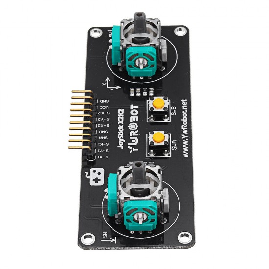 JoyStick 2 Channel PS2 Game Rocker Push Button Module for Arduino - products that work with official Arduino boards