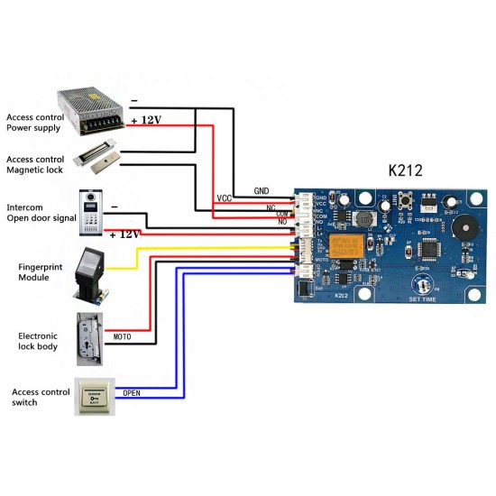 K212 Switch Power Supply Fingerprint Access Control Control Board Door System K212 Switch Power Supply Fingerprint Access Control Control Board Door System