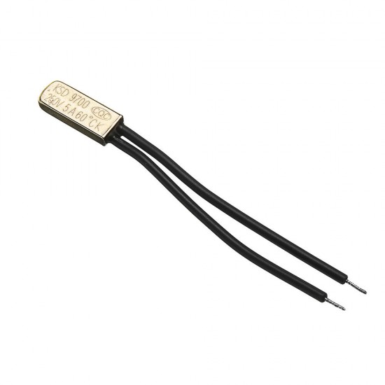 KSD9700 250V 5A NO 60°Thermostat Bi Metal Temperature Controller Switch Normally Open KSD9700 250V 5A NO 60°Thermostat Bi Metal Temperature Controller Switch Normally Open