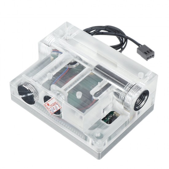 LSJ-ZNRB Mounted Version Intelligent Water Cooling System Monitor Temperature Flow Rate Air Pressure Water Pump PWM Black/Silver LSJ-ZNRB Mounted Version Intelligent Water Cooling System Monitor Temperature Flow Rate Air Pressure Water Pump PWM Black/Silver