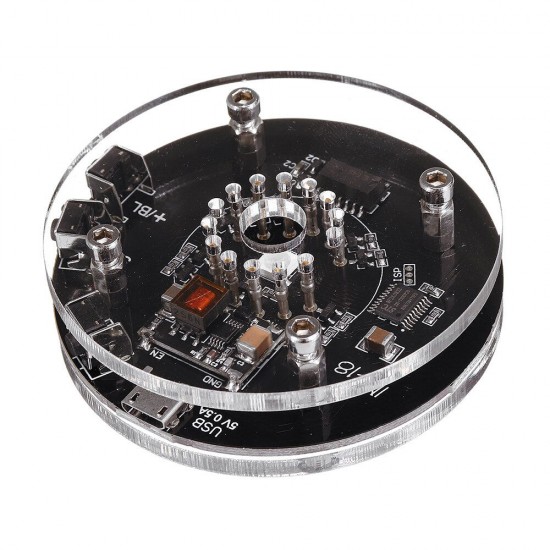 Single Tube Glow Clock QS30-1 SZ30-1 Nixie Clock RGB LED Audio Electronic Accessories DC5V USB without Tube