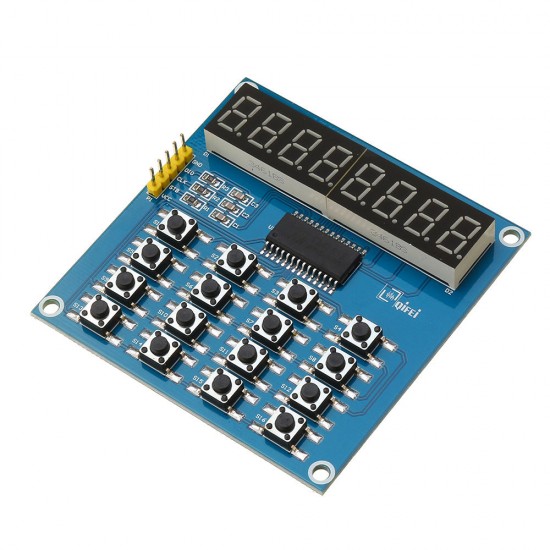 TM1638 3-Wire 16 Keys 8 Bits Keyboard Buttons Display Module Digital Tube Board Scan And Key LED