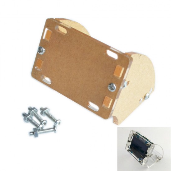 Transparent Shell Acrylic Case For 128X64 0.96 Inch OLED LCD LED Display Module Holder Bracket Transparent Shell Acrylic Case For 128X64 0.96 Inch OLED LCD LED Display Module Holder Bracket