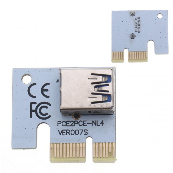 USB3.0 PCI-E 1x To 16x SATA +4P+6P Extender Riser Card Adapter Power Cable Miner USB3.0 PCI-E 1x To 16x SATA +4P+6P Extender Riser Card Adapter Power Cable Miner