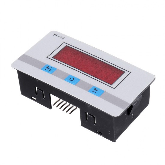 YF-16 Trigger Frequency Counter Module Accumulator 6-Bit Red Digital Tube Display PNP NPN Signal Trigger DC/AC 5V-27V YF-16 Trigger Frequency Counter Module Accumulator 6-Bit Red Digital Tube Display PNP NPN Signal Trigger DC/AC 5V-27V