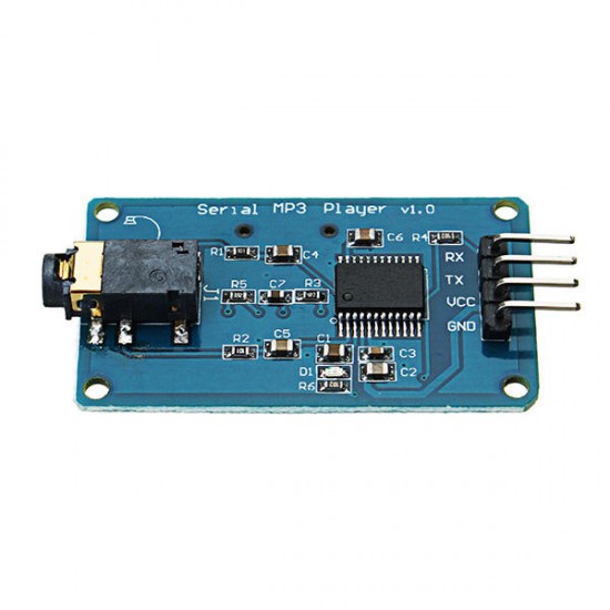 YX5300 MP3 Player Module Voice Serial Port Control Module With TF Card Slot YX5300 MP3 Player Module Voice Serial Port Control Module With TF Card Slot