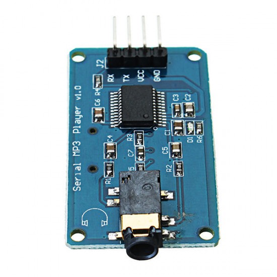 YX5300 MP3 Player Module Voice Serial Port Control Module With TF Card Slot YX5300 MP3 Player Module Voice Serial Port Control Module With TF Card Slot