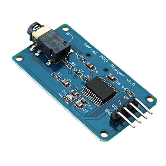 YX5300 MP3 Player Module Voice Serial Port Control Module With TF Card Slot YX5300 MP3 Player Module Voice Serial Port Control Module With TF Card Slot