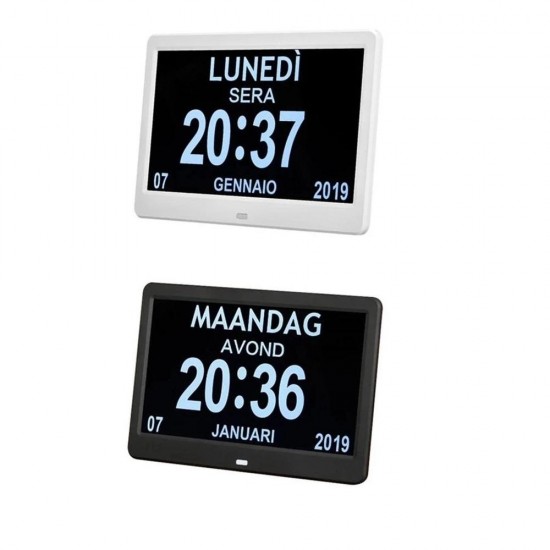 10.1 Inches High Definition Digital Large Non-Abbreviated Day Clock Date Time Display Table Alarm Clock 10.1 Inches High Definition Digital Large Non-Abbreviated Day Clock Date Time Display Table Alarm Clock