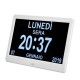 10.1 Inches High Definition Digital Large Non-Abbreviated Day Clock Date Time Display Table Alarm Clock