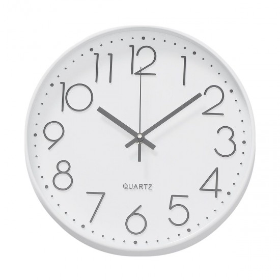 12 Inches 30CM Wall Clock Living Room Non Ticking Modern Big Office 4-Types