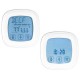 2 in 1 Touchscreen Thermometer Kitchen Timer with Oven 2 Probes Food Kitchen Cooking Thermometer