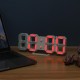 3D Alarm Clock LED Date Display Digital Temperature Snooze Table Wall Hanging