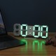 3D Alarm Clock LED Date Display Digital Temperature Snooze Table Wall Hanging