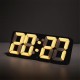 3D LED Digital Clock 115 RGB Colors Desk Wall Alarm Clock Remote Control Date Alarm Clock Thermometer Function Clock Voice Control Alarm Clock