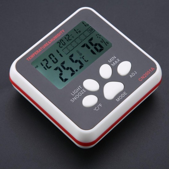 CN2001A LCD Display Digital Thermometer Humidity Meter -50-70 Degree Thermometer