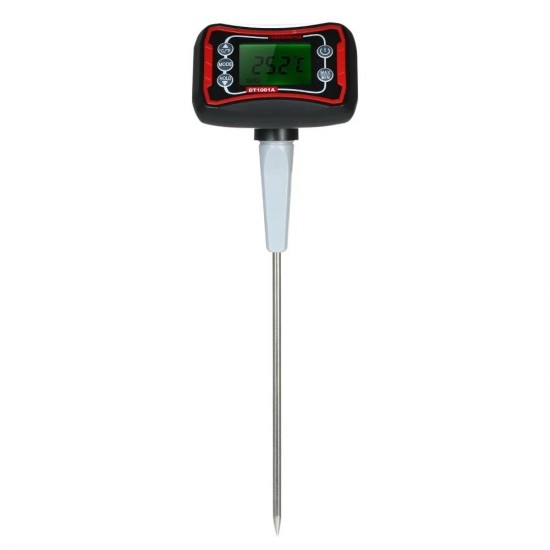 Digital Food BBQ Cooking Thermometer Instant Read Pyrometer Temperature Gauge with Adjustable Probe LCD Backlit Display