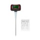 Digital Food BBQ Cooking Thermometer Instant Read Pyrometer Temperature Gauge with Adjustable Probe LCD Backlit Display