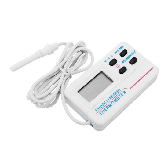 Digital Fridge Refrigerator Temperature Meter Thermometer Alarm with Sensor °° Digital Fridge Refrigerator Temperature Meter Thermometer Alarm with Sensor °°