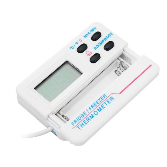 Digital Fridge Refrigerator Temperature Meter Thermometer Alarm with Sensor °°