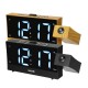 Digital Projection Alarm Clock LED Dual Alarm Radio Snooze FM Radio USB Charging