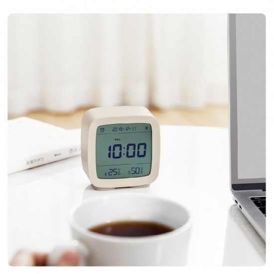 Digital Thermometer bluetooth Temperature and Humidity Monitoring Alarm clock Night Light 3in 1