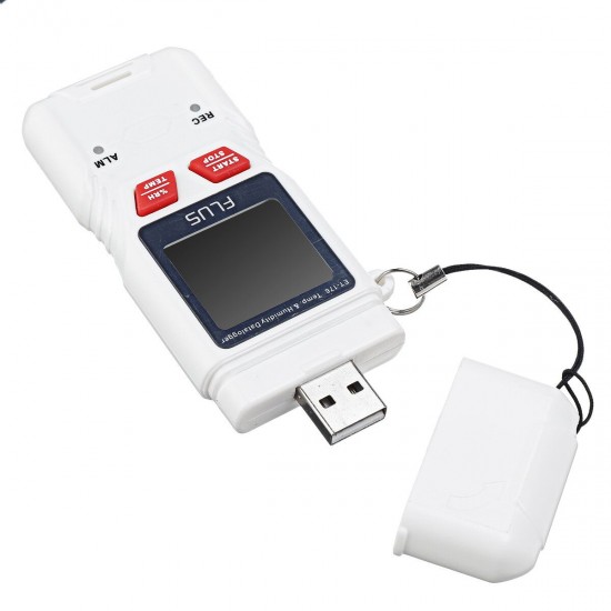 ET-176 Temperature and Humidity Datalogger with Data Report USB Interface for Set-up and Data Transfer to PC