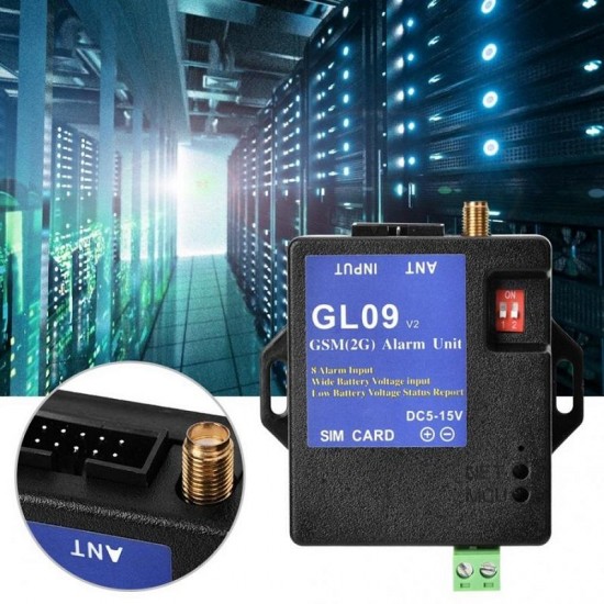 GL09 8 Channel Battery Operated App Control GSM Alarm System SMS Alert GL09 8 Channel Battery Operated App Control GSM Alarm System SMS Alert