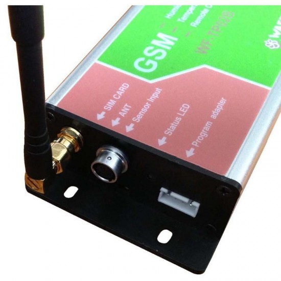 GSM Temperature Monitoring SMS Temperature Alarm, Email Data Log Report Battery Inside for Power Failure Alarm System Compatible with WF-TP02B