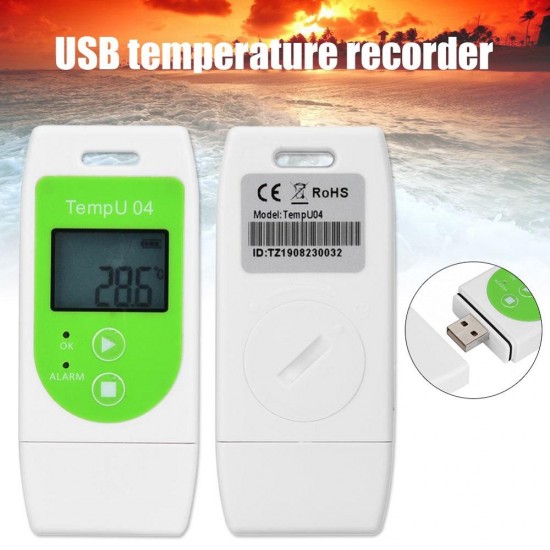 High Precision USB Temperature Logger Recorder Temperature Humidity Data Reusable Recording PDF CSV PI669 High Precision USB Temperature Logger Recorder Temperature Humidity Data Reusable Recording PDF CSV PI669