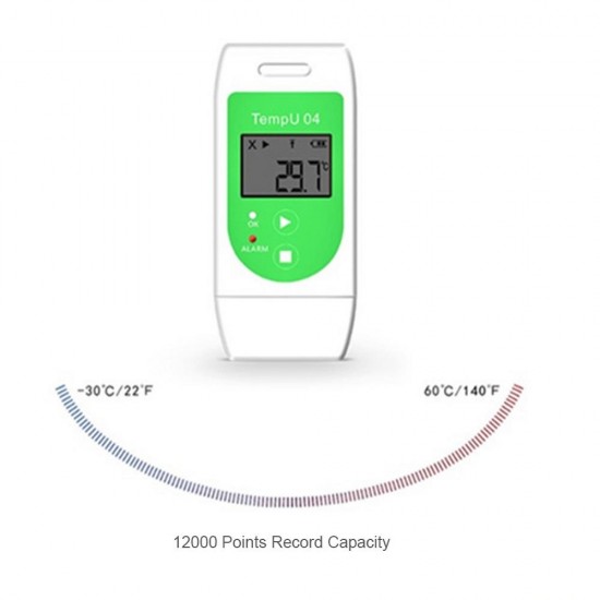 High Precision USB Temperature Logger Recorder Temperature Humidity Data Reusable Recording PDF CSV PI669 High Precision USB Temperature Logger Recorder Temperature Humidity Data Reusable Recording PDF CSV PI669