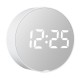 LED Alarm Clock Mirror Digital Table Display Temperature Snooze USB Charging wondergood