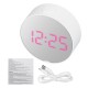 LED Alarm Clock Mirror Digital Table Display Temperature Snooze USB Charging wondergood