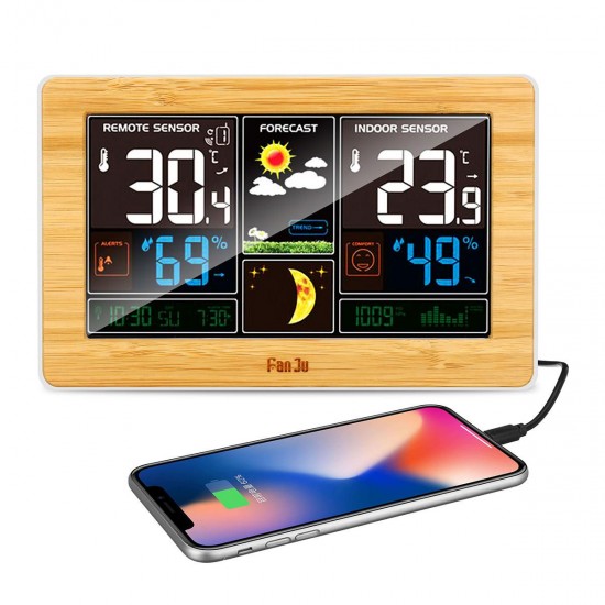 LED Weather Station Alarm Clock Thermometer Hygrometer Barometer Wireless Sensor LED Weather Station Alarm Clock Thermometer Hygrometer Barometer Wireless Sensor