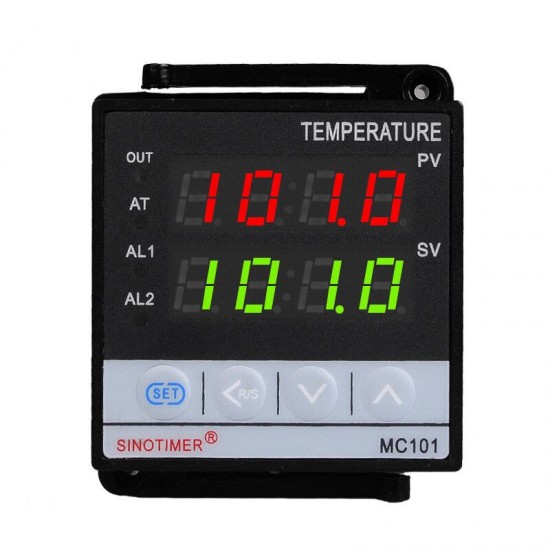 MC101 85~265Vac K Thermocouple Short Shell Input Digital PID Thermostat Temperature Controller Relay+SSR Analog Output for Heat with Alarm MC101 85~265Vac K Thermocouple Short Shell Input Digital PID Thermostat Temperature Controller Relay+SSR Analog Output for Heat with Alarm