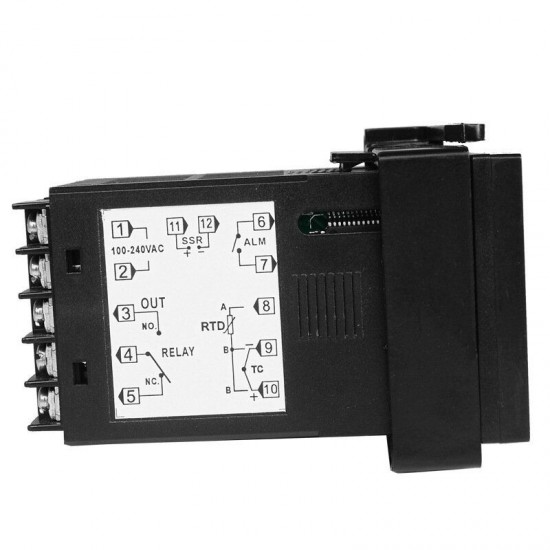 MC101 85~265Vac K Thermocouple Short Shell Input Digital PID Thermostat Temperature Controller Relay+SSR Analog Output for Heat with Alarm MC101 85~265Vac K Thermocouple Short Shell Input Digital PID Thermostat Temperature Controller Relay+SSR Analog Output for Heat with Alarm